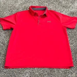 Under Armour Red Performance Polo Shirt